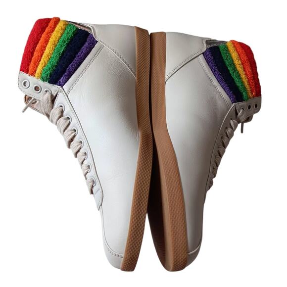 GUCCI Sneakers Men\'s 7.5 Bambi High Tops Rainbow Pride Authentic‎ Designer main image 14